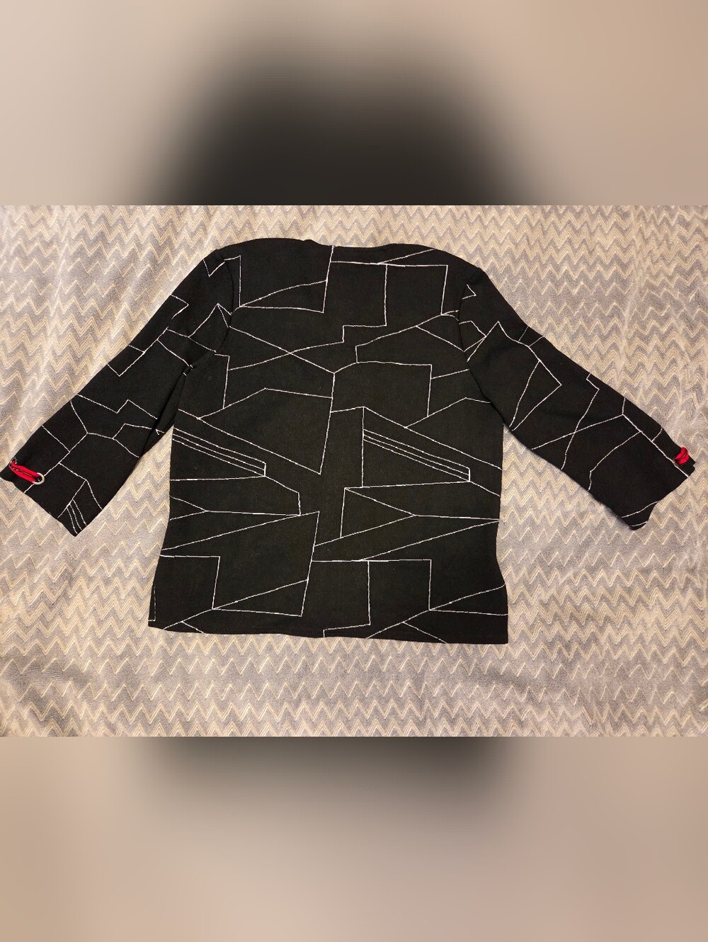 Joseph Ribkoff Geometric Shirt - Picture 3 of 5